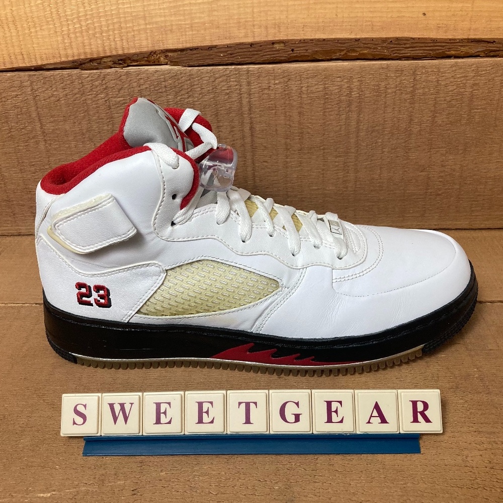 Jordan 5 Fusion 'Varsity Red - Black / White' Air Force 1